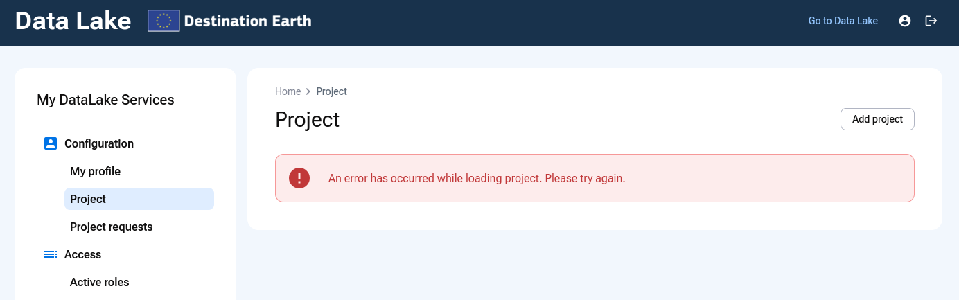 Unassign user from project option