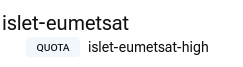 Active quota role without an islet-eumetsat access role.