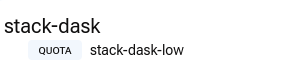 Stack Dask quota without an active access role for the affected user