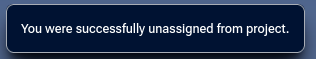 Successfully unassigned message